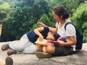 Mother and Daughter at Laoshan Mountain