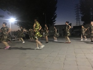Beijing night dancers