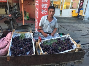 Beijing street vendor grapes