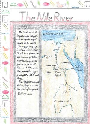 Ancient egypt nile river rw